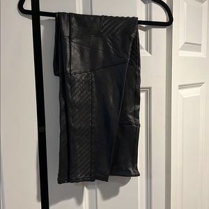 Spanx Faux Leather Moto Leggings